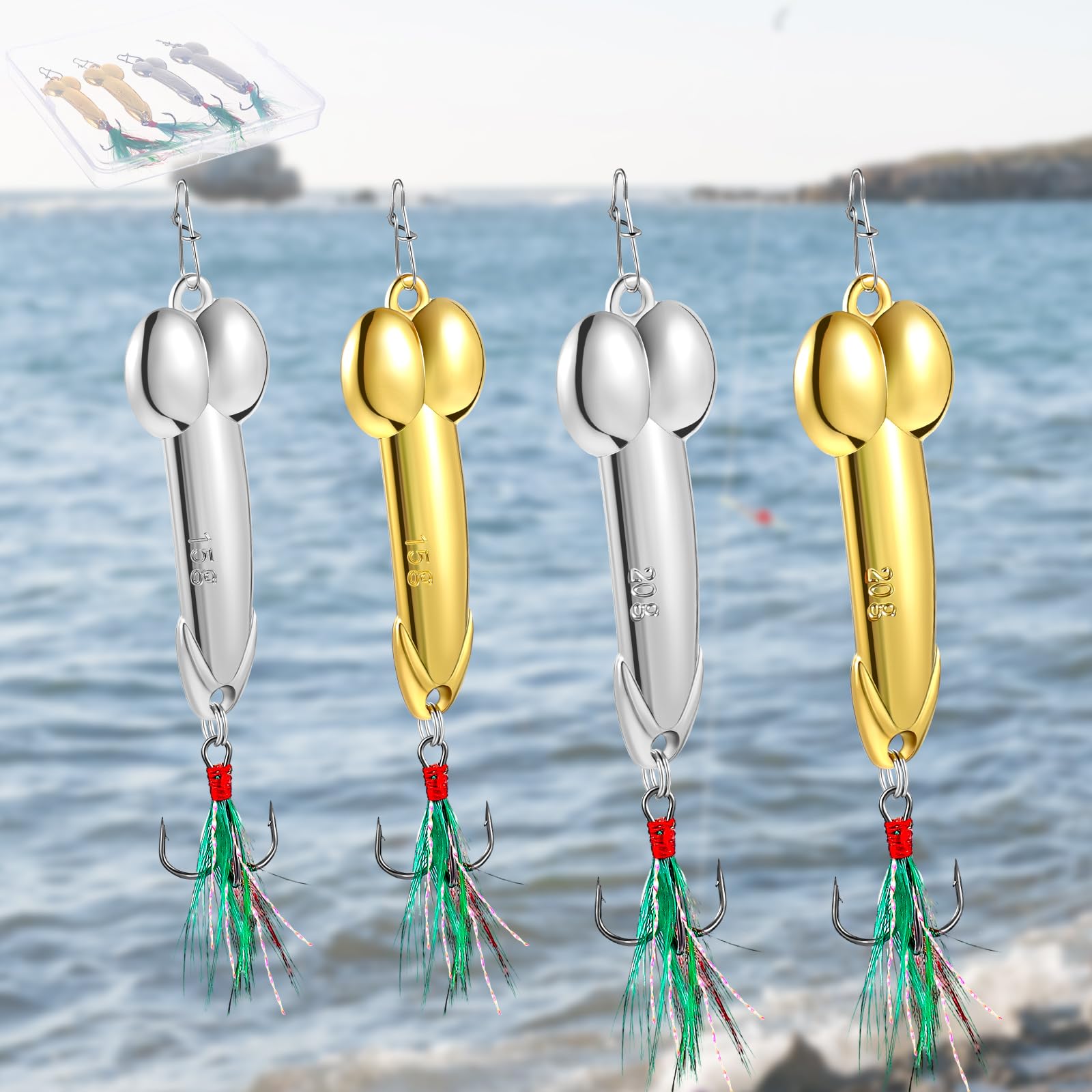 4 Pcs Funny Fishing Lures